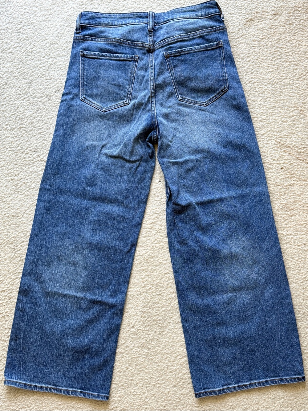 Quince Bella Stretch Relaxed Straight Jeans | Atlantic Blue, size 29P - Picture 7 of 7